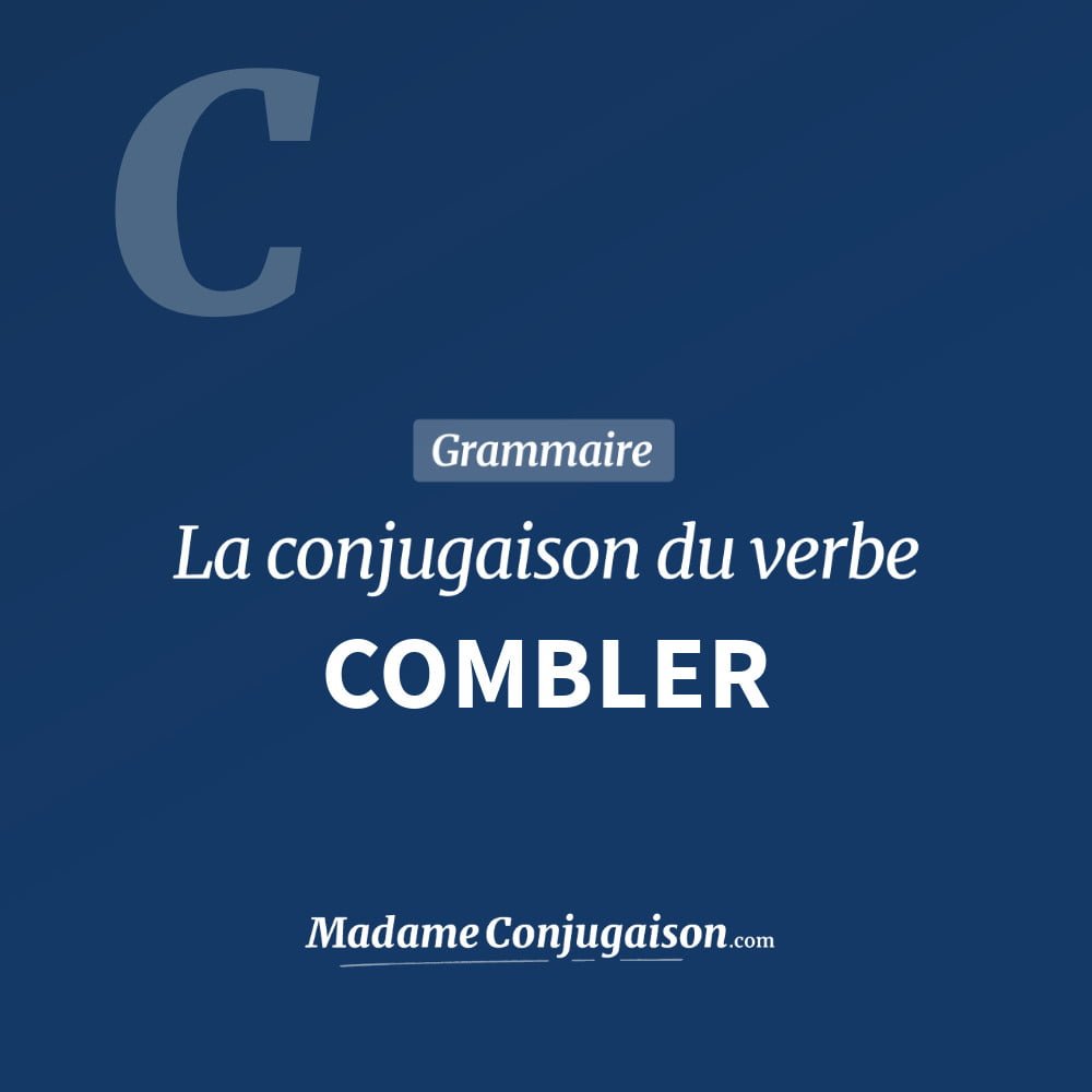 Conjugaison du verbe combler. Toute la conjugaison française de combler conjugué à tous les modes : indicatif - participé passé - subjonctif. Table de conjugaison du verbe combler